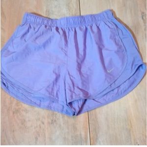 Nike DRI Fit lavender running shorts. Athletic Sz. Medium